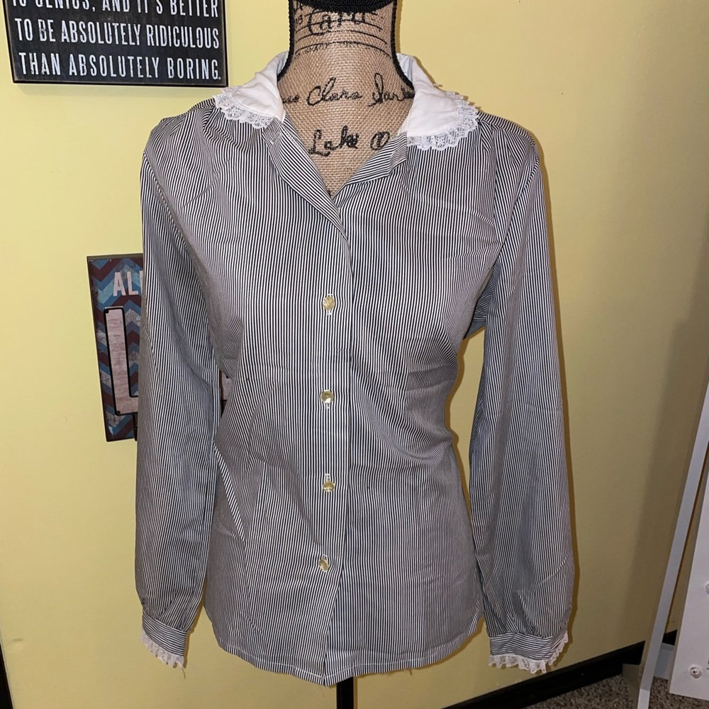 Vintage Ruffled Blouse